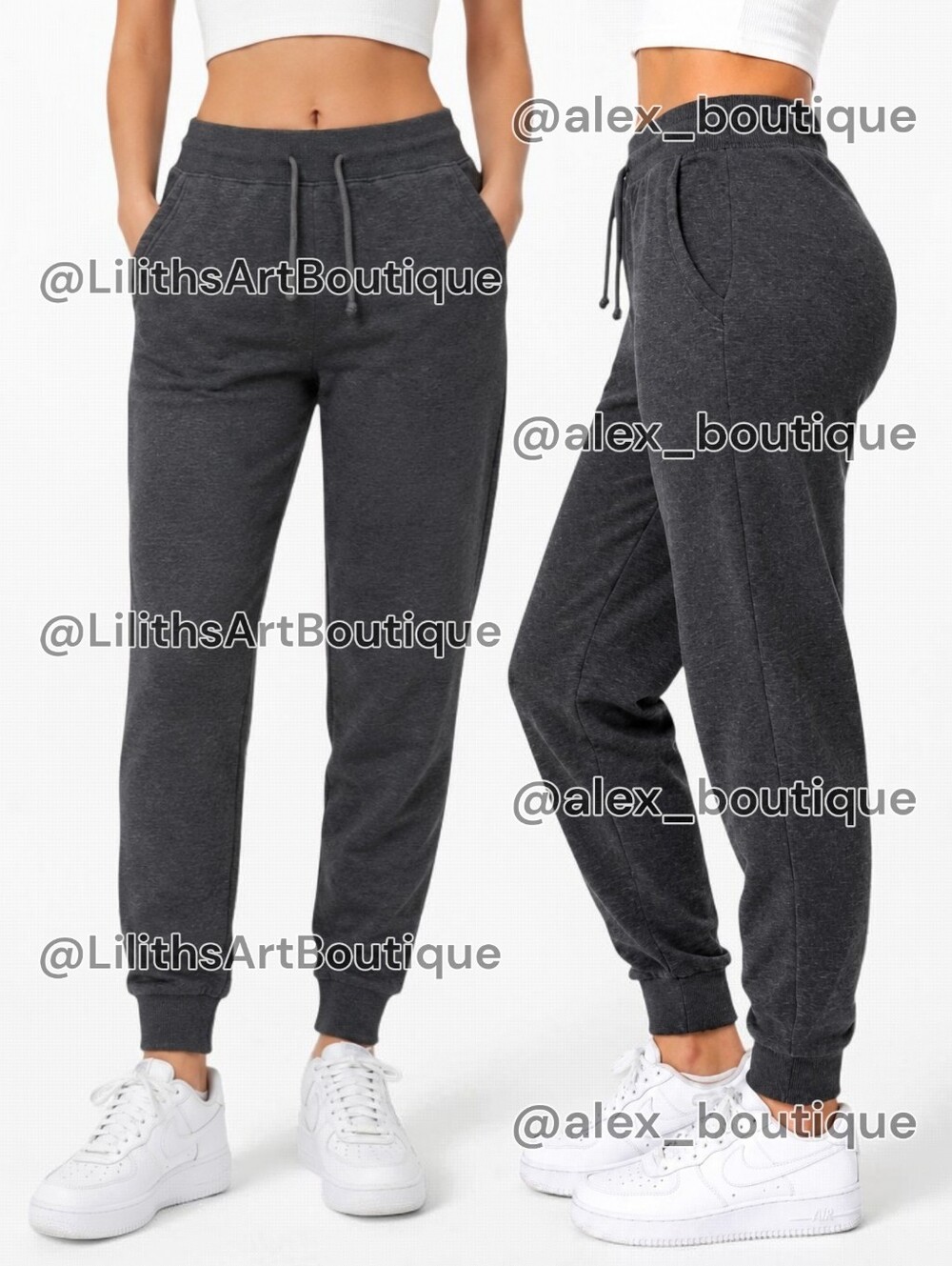 H&M Divided Basic Slim Fit Sweatpants Grey Size XS (E159)